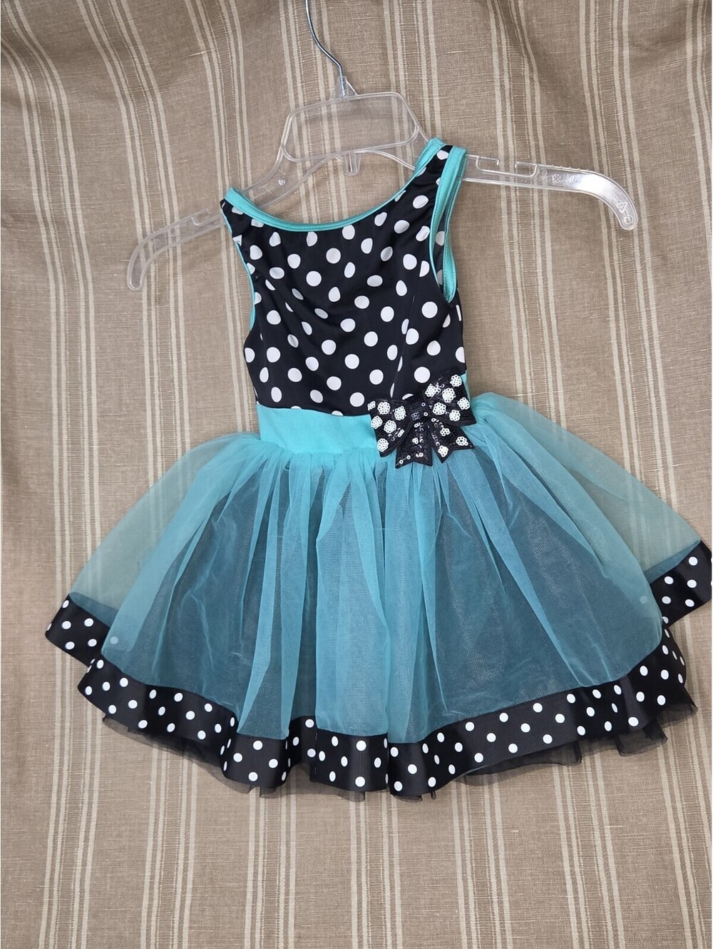 Weissman Polka Dot Tutu Dance Dress Size XSC Child Costume